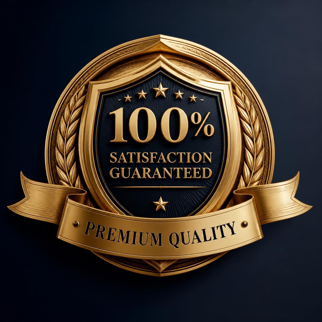Sello dorado de garantía de satisfacción